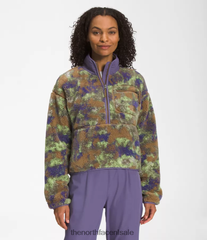 vrouwen trui met extreme pool The North Face P464ZN806 kleding Utility bruin gestippelde kampprint