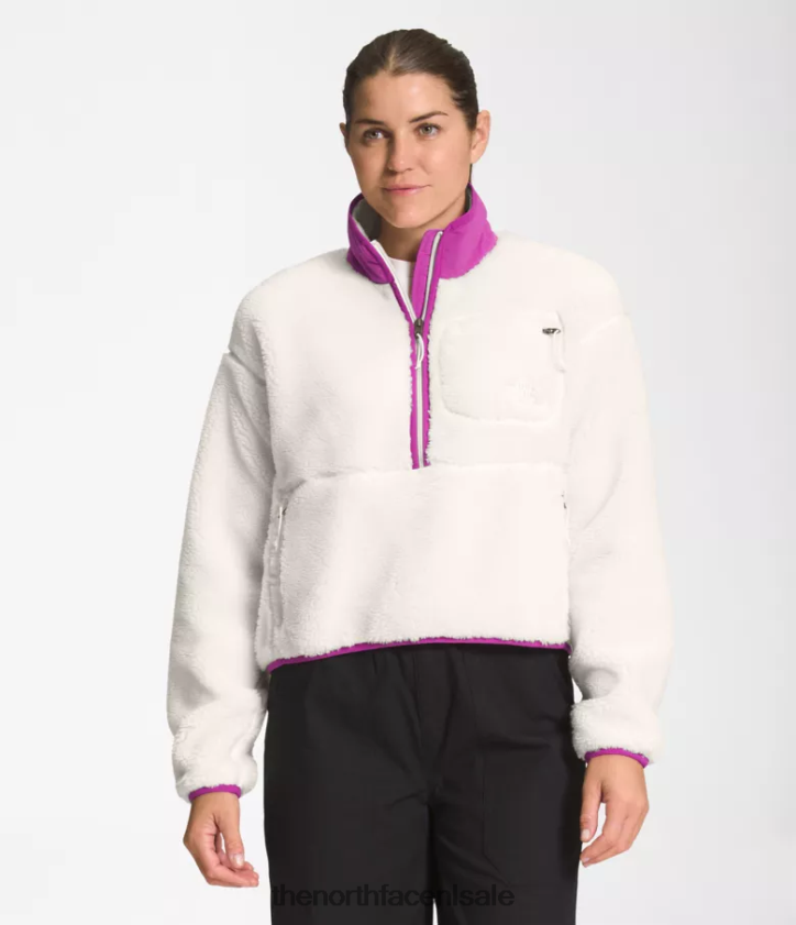 vrouwen trui met extreme pool The North Face P464ZN807 kleding gardenia wit/paarse cactusbloem
